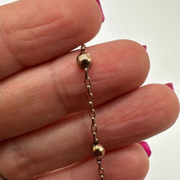 9" ITADOR Rose gold tone over sterling silver anklet/bracelet! - Picture 8 of 9